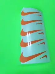 Nike 3" & 1" Wide Swoosh DESIGN - Orange