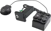 Acoustic Guitar Pickup Resonance Pickups Preamp System with Screen Black One Size