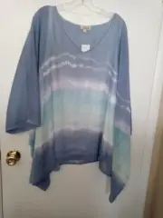 Ladies plus size NWT flutter top by ONE WORLD size XXL