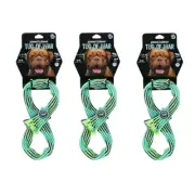 3 x Pet Dog Rope Tog Squeaker Tug Of War Chew Bite Dental Clean Interactive 33CM