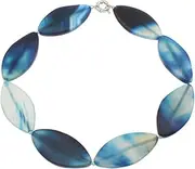 [Treasure Bay] FAB Women's Chunky Natural Agate Gemstone Necklace