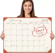 Gannyfer Large Desk Calendar 2025 with Desktop Mat, Simplified 22" X 17" Desktop