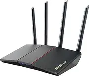 ASUS RT-AX3000P Dual Band WiFi 6 (802.11ax) Router supporting MU-MIMO and OFDMA technology, with AiProtection Classic network security powered by Trend Micro™