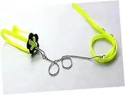 Toddmomy Fluorescent Green Reptile Harness 1.2m Adjustable Lizard Leash 0.7cm Harness Width 40cm 80cm Leash Length