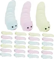 Milisten Glow Dark Mini Resin Worm Statues 30pcs Micro Landscape Worm Decorations for Garden Home Dec