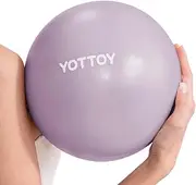 YOTTOY Pilates Ball, 10-inch Exercise Ball with Anti-Burst Technology for Stability, Stability Ball for Yoga, Pilates, Physical Therapy, Home Gym and Office Fitness Equipment
