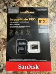 sandisk imagemate pro 512gb MicroSDXC UHS -1 with ADAPTER