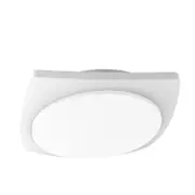 CLA Lighting Ulan Exterior LED Square Wall Ceiling Light IP65 White