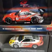 Ebbro 1/43 Red Nissan Xanavi Nismo Z White Porsche Ag Minicar