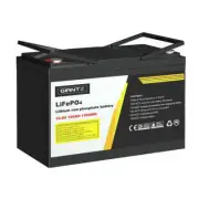 NNEDSZ 12V 100Ah Lithium Battery LiFePO4 Deep Cycle Box Solar Caravan Camping