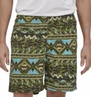 New Patagonia Mens Baggies 7" Shorts Mangrove Tiki Palo Green Nylon Size Small