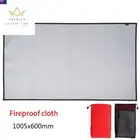 Camping Fireproof Grill Mat Cloth Flame Retardant Heat Insulation Pad Fire Pit E
