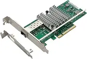 10Gb PCIe Network Card with Intel X520 Chip, 10GB SFP+ Network Adapter NIC, PCI Express Gigabit Ethernet Card for Windows/Ubuntu/Linux/VMware/Freebsd