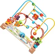 Kisangel Educational Wooden Bead Maze Construction Toys for Boys and Girls Intelligence Toys Educational Boys and Girls