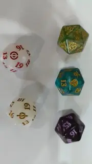 5XxLife Counter Oversized D20 Spindown Dice Die LOTR MTG