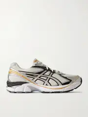 [Asics] Asics - Gt-2160 Metallic Faux Leather-trimmed Mesh Sneakers - White - UK 3 UK 3 White