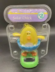 Solar Powered Dancing Chick Bobble Head with Moving Wings Blue