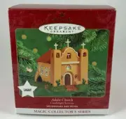 Hallmark Magic Light Adobe Church Candlelight Services Southwestern Ornament