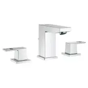 Grohe 20 370 A Eurocube 1.2 GPM Widespread Bathroom Faucet - Chrome