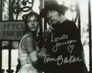 Doctor Who Autograph: TOM BAKER & LOUISE JAMESON (Image of the Fendahl) Signed