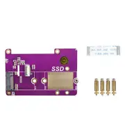 New PCIE Pcie X1 Gen2 Gen3 To M.2 SSD NVMe SSD HAT Adapter For Raspberry Pi 5