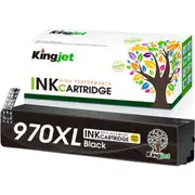 HP Compatible Premium Pigment Black Remanufactured Cartridge Replacement for 970XL Black