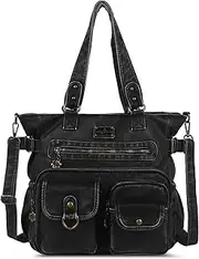 [angel kiss] Angelkiss Purses Handbags for Women PU Tote Satchel Bags for Women Pockets Shoulder Bags…