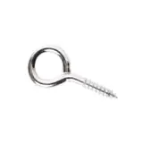Everhang 30mm Zinc Plated Screw Eyes Hook - 2 Pack
