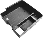 ATATHXHQay Car Armrest Storage Box Tray Console Organizer Holder Compatible for Ford Ranger&Ranger Raptor 2024 Handbrake Interior Accessories(Black)