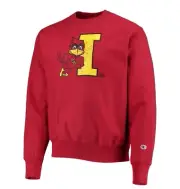 Men's Champion Cardinal Iowa State Cyclones Vault Logo Reverse Weave Pullover M