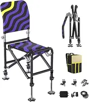 Folding Outdoor Chairs for Fishing | Outdoor Fishing Folding Stool Adjustable | Stable Ground Stool Travel Seating for Backpacking Picnic Climbing
