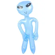 Alien Balloon Inflatable Martian Blow up Toy Balloons Props Decorate Blue
