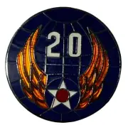 Pack of 6 WWII U.S. Army 20th Air Force Motorcycle Hat Cap Lapel Pin M-114