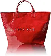 [Generic] Stellaya Tote Bag, Women's PVC Kraft Paper Tote Bag, Letters Print Tote Bags