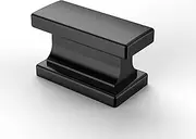 Asidrama 6 Pack Matte Black Zinc Knobs for Cabinets & Drawers