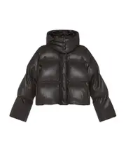 Stella McCartney Hooded Alter Mat Puffer Jacket IT38 Black