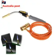 Mapp Gas Torch Manual Ignition Propane W/ Hose Welding Plumbing Brazing MTR Hose