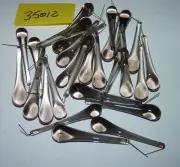 100 1980's Czech. Smoke Tear Drops, Chandelier Parts, Suncatchers Lusters. 3"