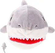 Funny Shark Hand Puppet Plush Animal Finger Puppet for Early Learning Interactive Play Storytelling and Parent Bonding