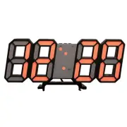 3D LED Digital Clock Luminous Wall Clock Multifunctional USB Plug in3485