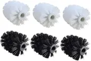 COLLBATH Bathroom Cleaning Tools 6pcs Brush Refills Replacement Brush Heads for Drill