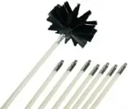 8Pcs Duct Brush Cleaning Kit Dryer Vent Cleaning Brush Lint Remover Drill Tools