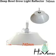 Local Pick up Medium 74cm Grow Light Round Deep Bowl Reflector for HPS & MH Lamp