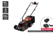 Certa PowerPlus Brushless Motor Lawn Mower - Skin + 4.0Ah Battery + Charger