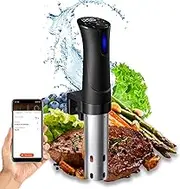 1100W Sous Vide Cooker, Sous Vide Machine, Adjustable Clamp and Digital LED Touch Screen/APP Control, Thermal Immersion Circulator, Fast-Heating Accurate Temperature with Timer, Precision Cooker