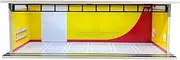 1/64 Vehicle Display Unit Featuring Lighted Garage and Parking Scene, Yellow