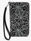 Black & White Spiderweb Spider Tech Wallet