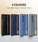 NEW For Samsung Galaxy Z Fold6 5 Folding Case Cover w/Pen Slot w/Capacitive Pen