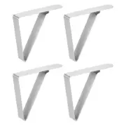 Tablecloth Clips 83mm x 73mm 430 Stainless Steel Table Cloth Holder Silver 8 Pcs