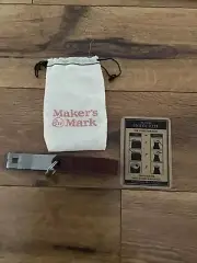 New Maker's Mark Whiskey Key Chain Snake Bite Bottle Opener With Bag